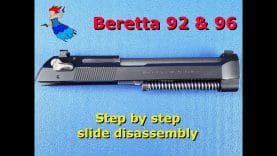 Disassemble a Beretta 92FS Slide – Beretta 92 and 96 Slide Disassembly