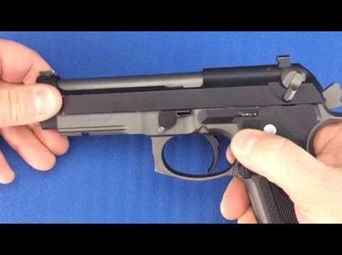 Field Strip a Beretta 92FS – Slide Removal Start