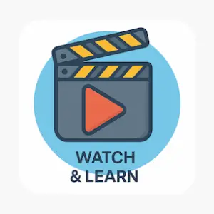 DIY gunsmithing video tutorials – play icon and clapperboard